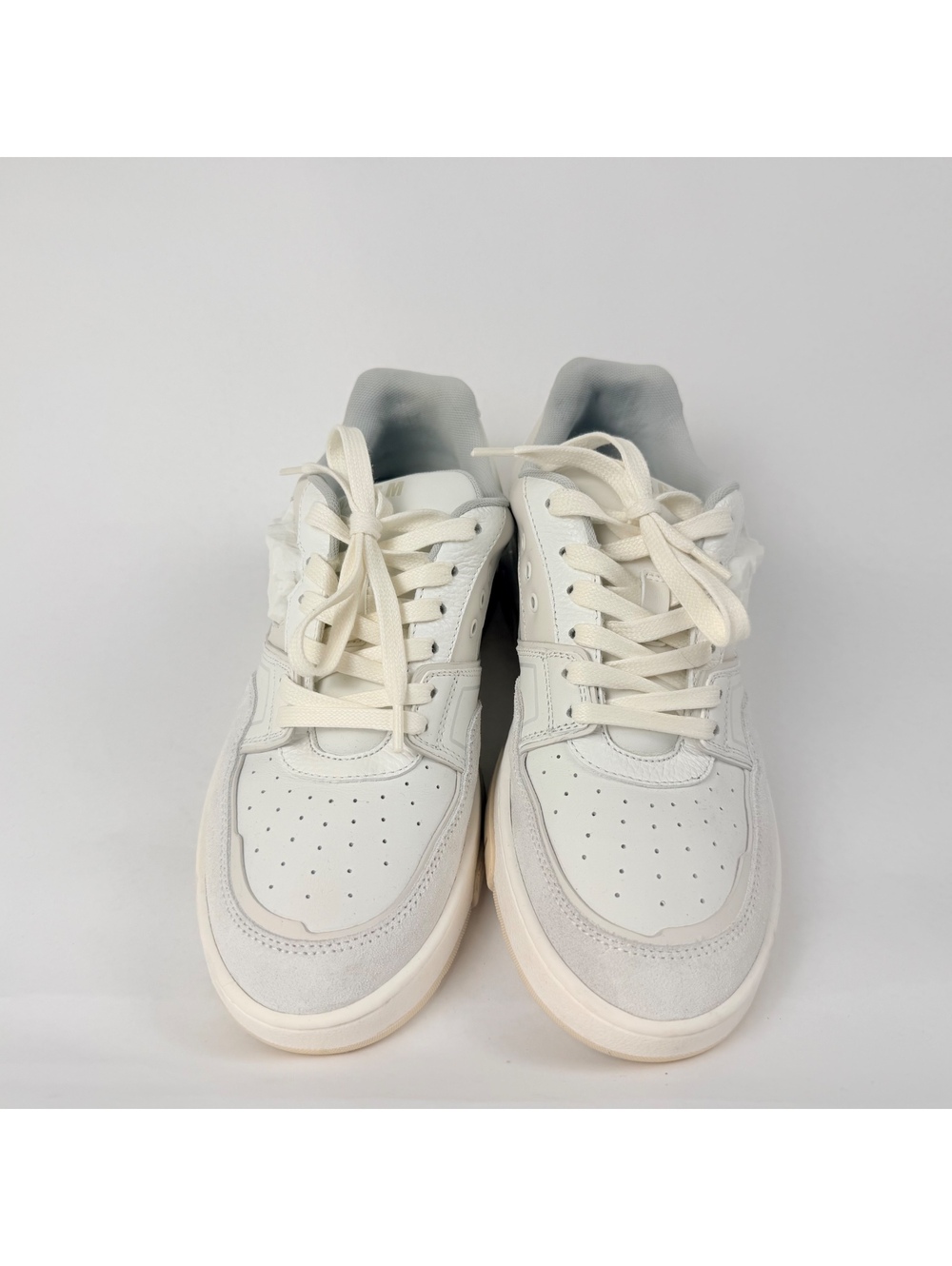 🍨 MSGM Panelled Low Top Sneakers White Grey Men's EU 42 US 9 With Box Dust Bag - Picture 12 of 16